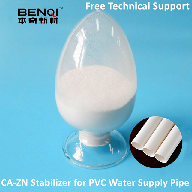 Calcium zinc stabilizer for water supply pipes