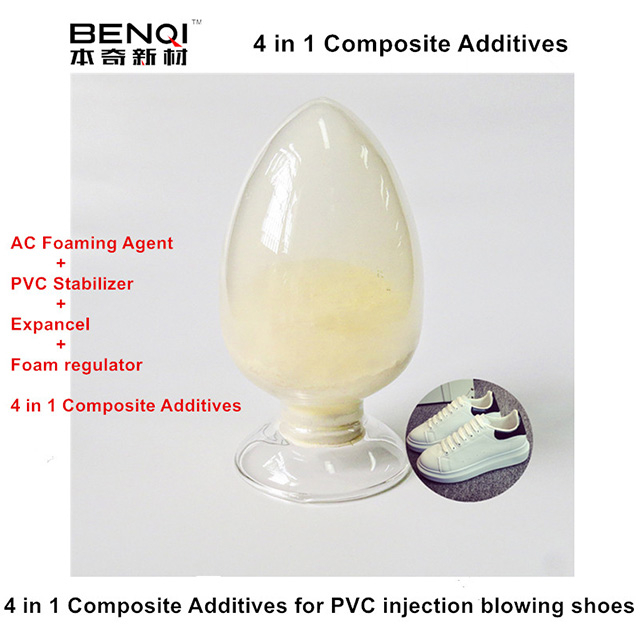 PVC injection blowing shoes composite additives